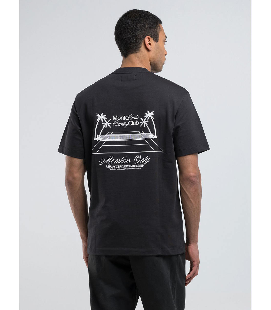 モンテカルロカントリークラブコレクションレギュラーフィットTシャツ 詳細画像 ブラック 3